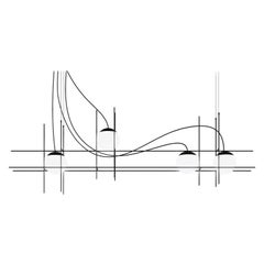 Vistosi Plot-Rahmen-Pendelleuchte 4 aus weißem, glänzendem Glas von Chiaramonte & Marin