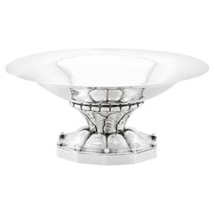 Dänische Bon Bon-Schale aus Sterlingsilber von Georg Jensen