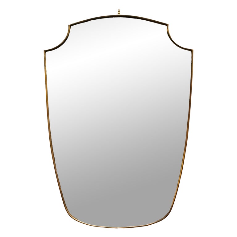 Großer Wandspiegel aus Messing, 80 cm – wahrscheinlich - Catawiki