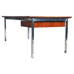 1960s Postmodern George Reinoehl Stow & Davis Teak "Predictor" Executive Desk