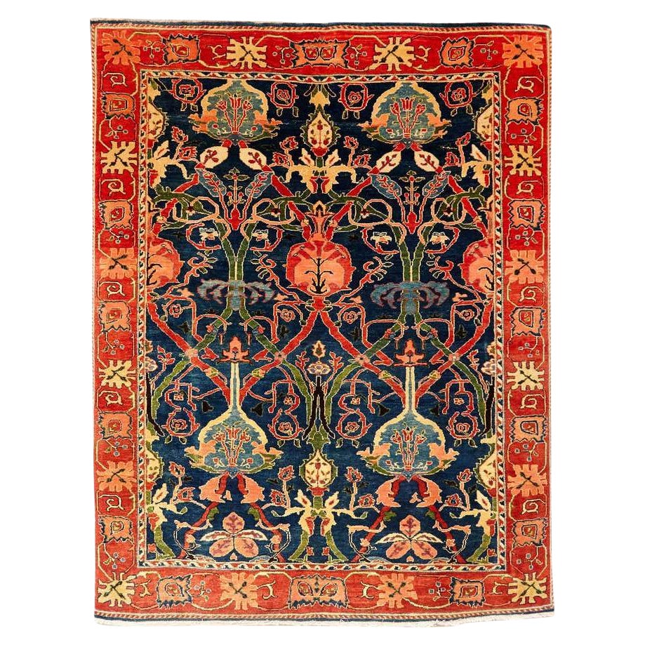 Grand tapis antique Azeri Arts & Crafts Turquie noué à la main, 1980
