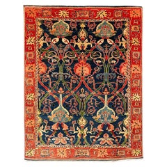 Antiker handgeknüpfter, großer Azeri Arts & Crafts Turkey-Teppich, Türkei, 1980