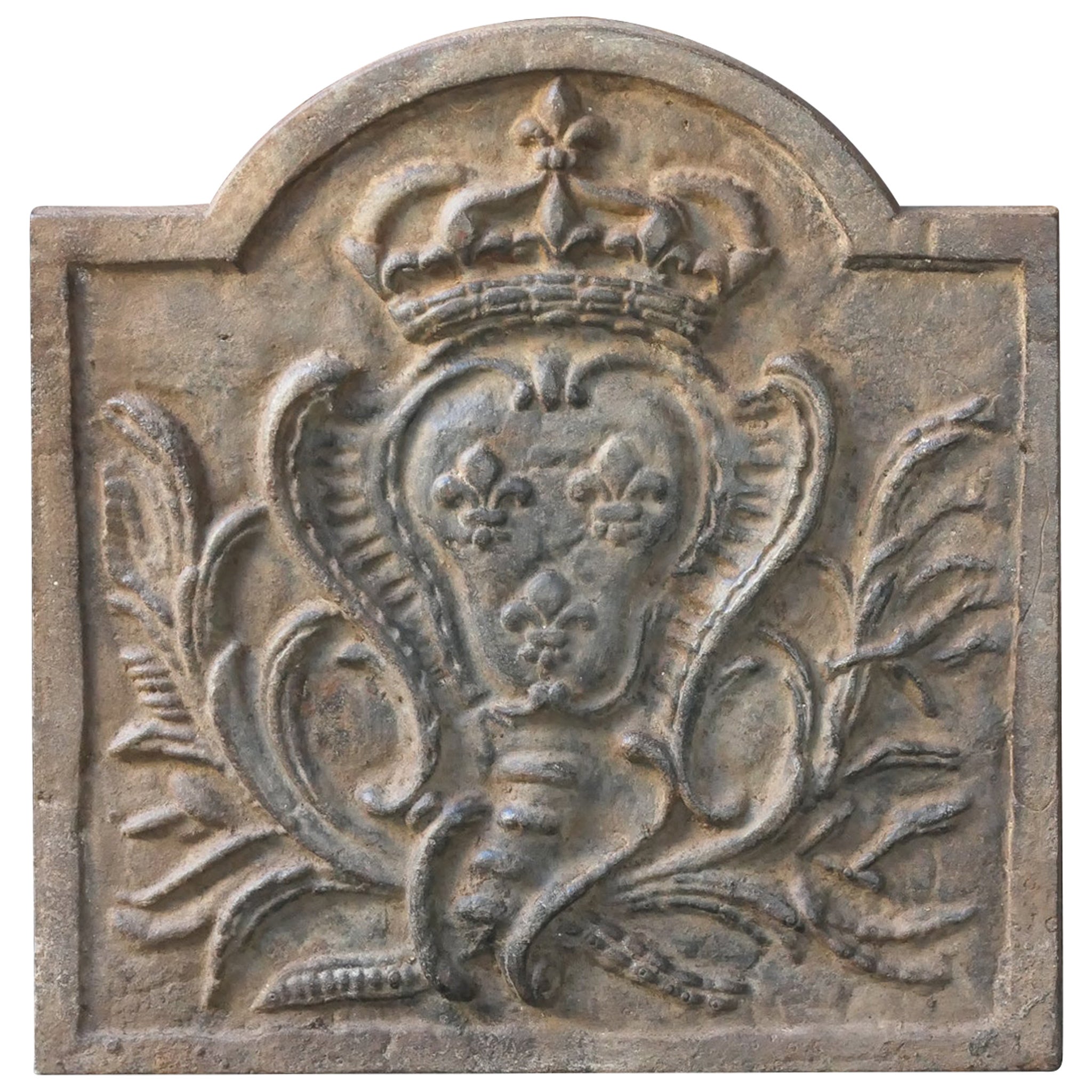 18th Century French Louis XV 'Arms of France' Fireback / Backsplash