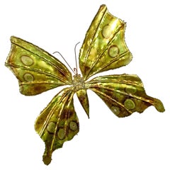 Francois Melin Illuminated Brutalist Butterfly Sculpture