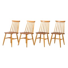 Set of Four 'Pinnstol' Chairs by Edsby Verken