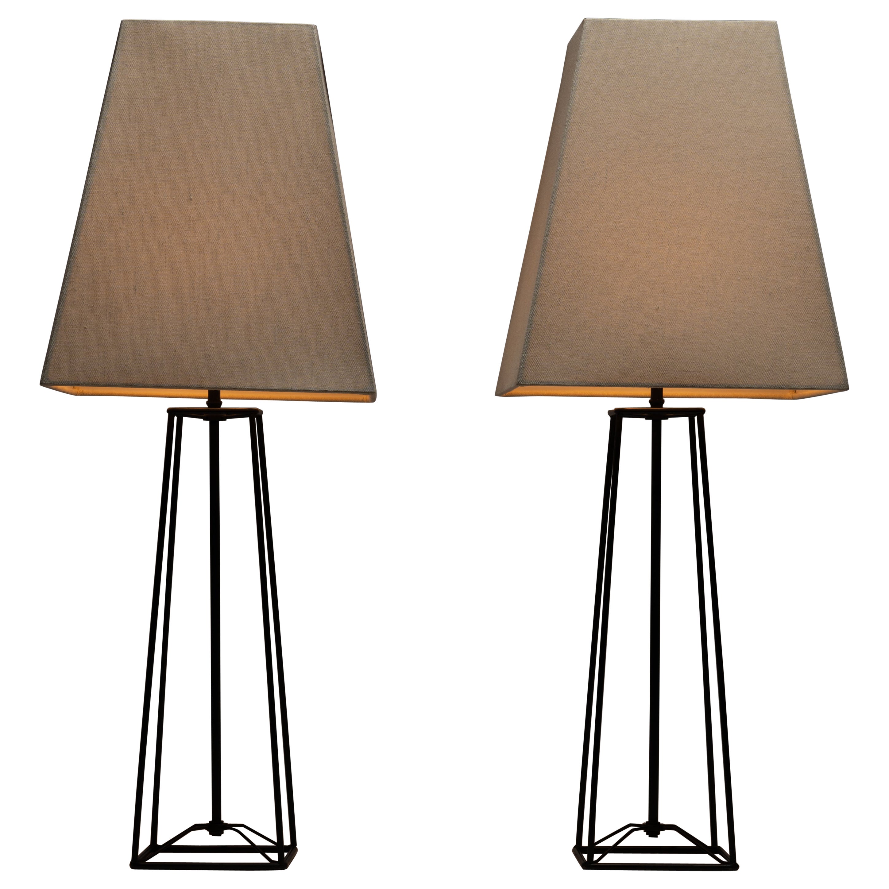 Table Lamps by Harry Lawenda for Kneedler-Fauchère