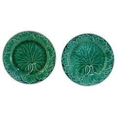 Pair of 19th Century Wedgwood Majolica Plates