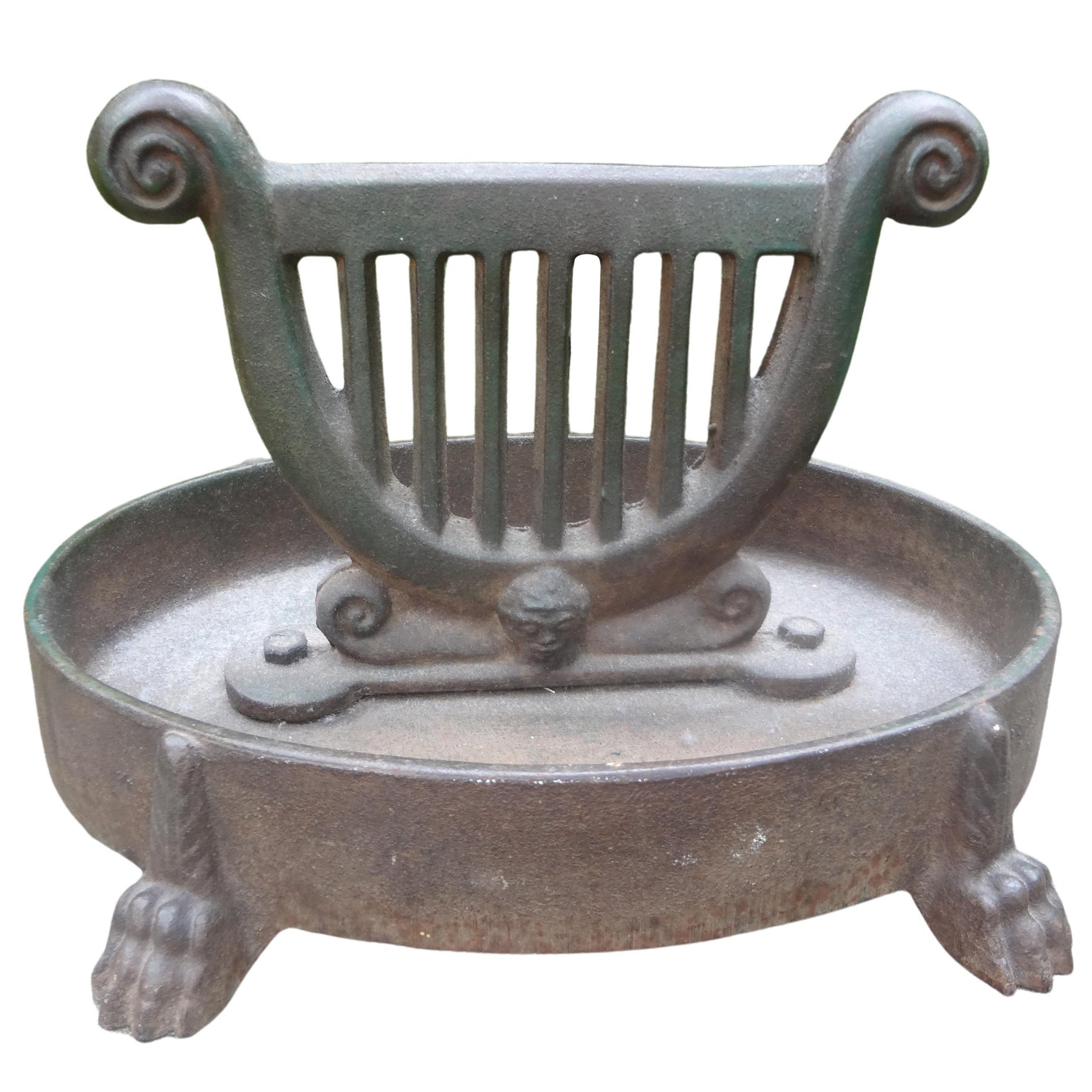 Vintage Continental Neoclassical Style Iron Boot Scraper For Sale