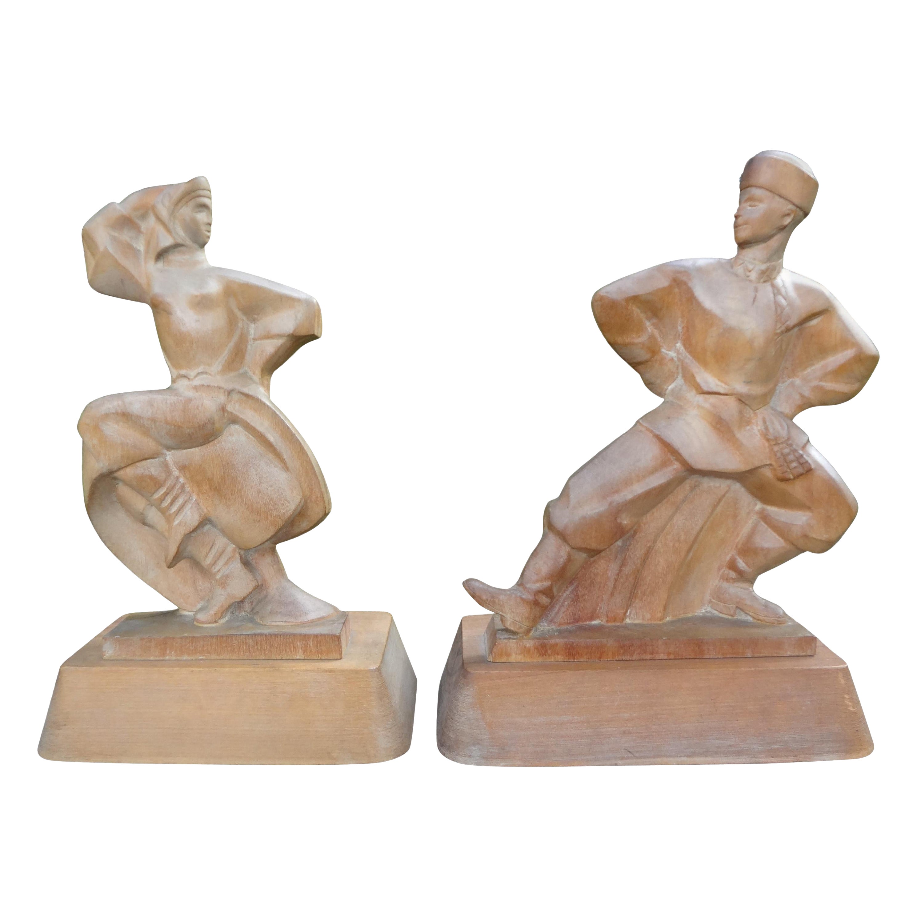 Pair of Heifetz Russian Dancer Lamp Bases