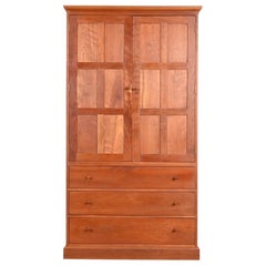 Used Stickley Arts & Crafts Cherry Wood Armoire Dresser