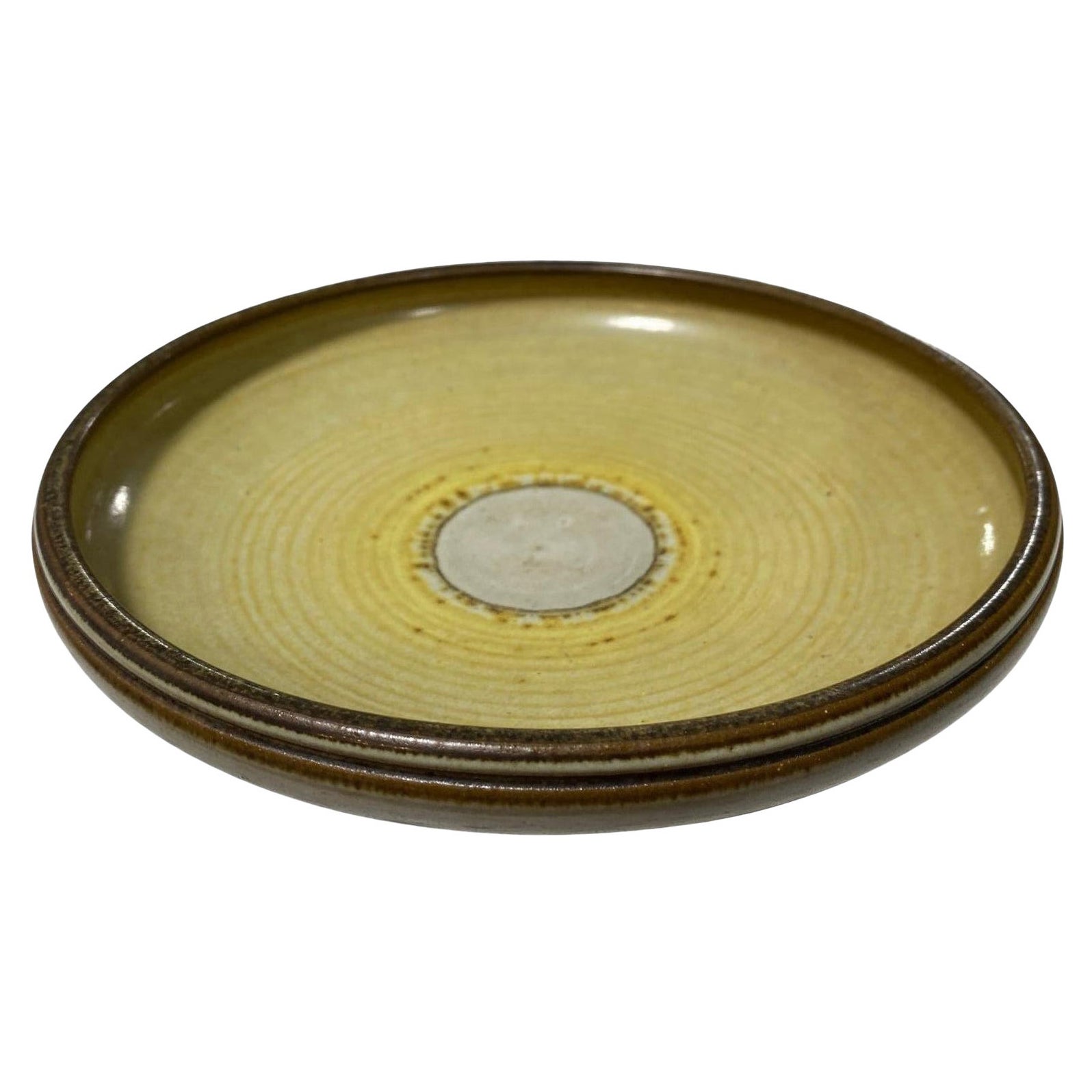 Rupert Deese Signierte Mid-Century Modern California Studio Pottery Sockelschale