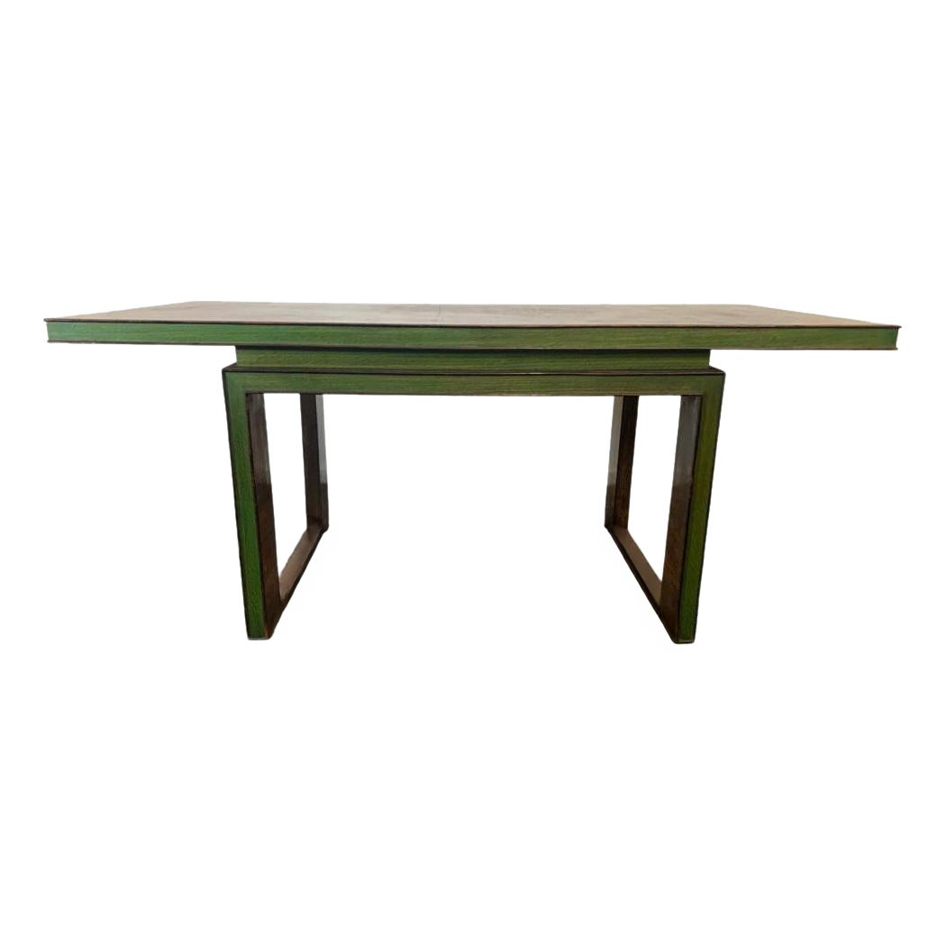 Tisch im Art-Déco-Stil aus Palisanderholz und grünem Ahornholz, 1940er Jahre im Angebot