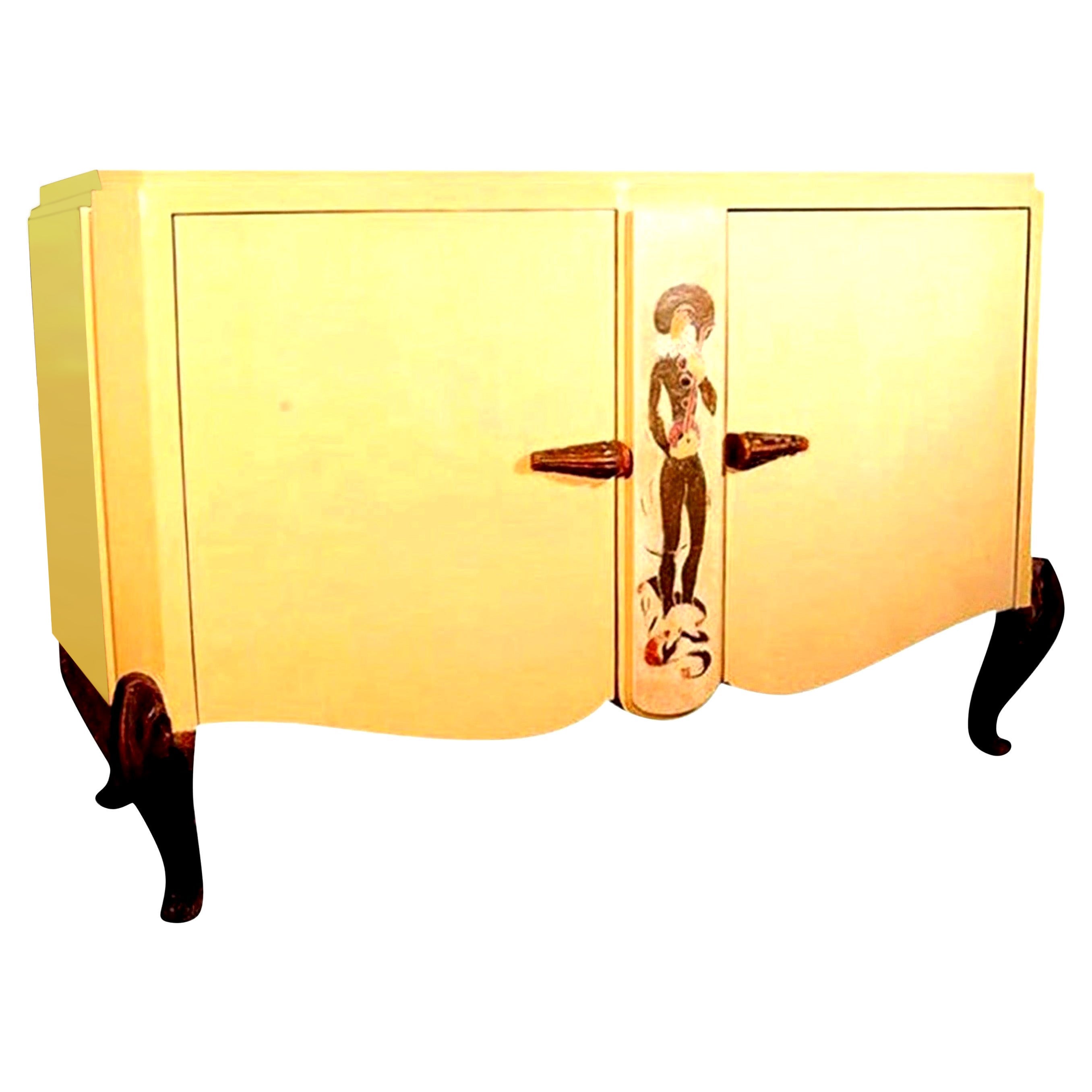 Crédence ou commode Art Déco française, attribuée à la Maison Jansen