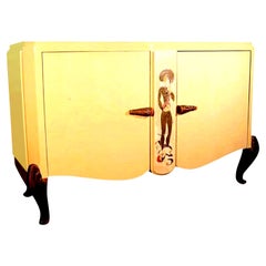Crédence ou commode Art Déco française, attribuée à la Maison Jansen