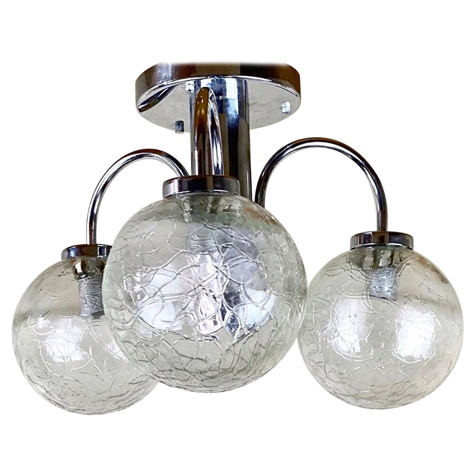 Chandelier by Sölken-leuchten 3 Light Fixture Vintage Chandelier