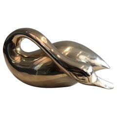 Vintage Decorative Brass Duck