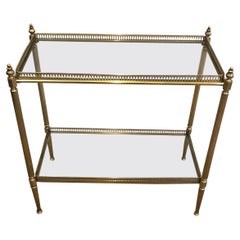 Brass Side Table by Maison Jansen