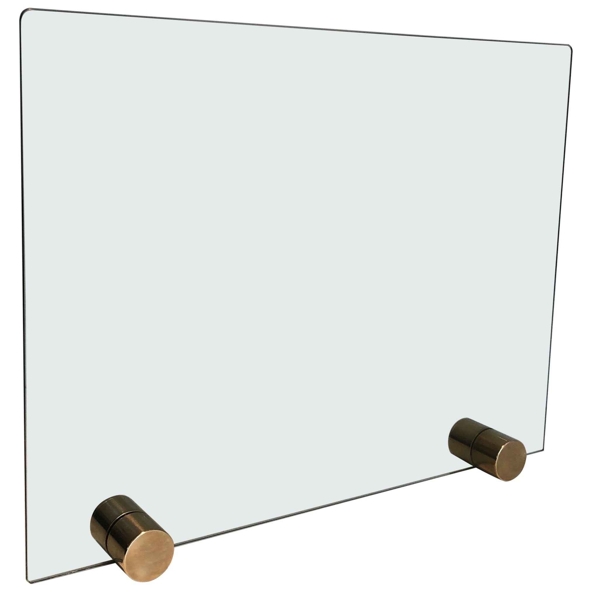 Art Deco Brass Fireplace Screen For Sale at 1stDibs