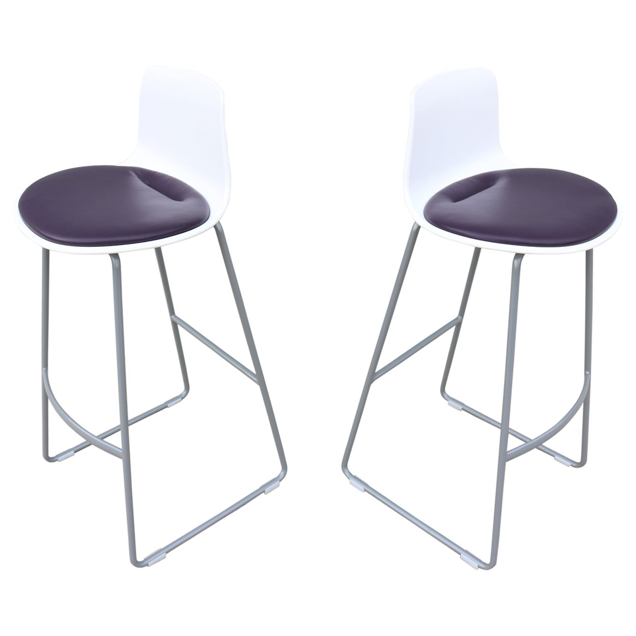 Modern Lievore Altherr Molina for Coalesse Enea Lottus Bar Stools New, a Pair For Sale