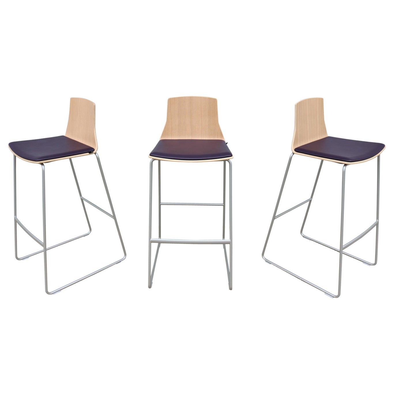 Modern Lievore Altherr Molina for Coalesse Montara650 Bar Stools, New Set of 3 For Sale