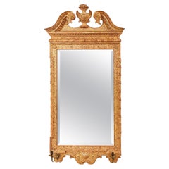 Antique Georgian Palladian Giltwood Mirror