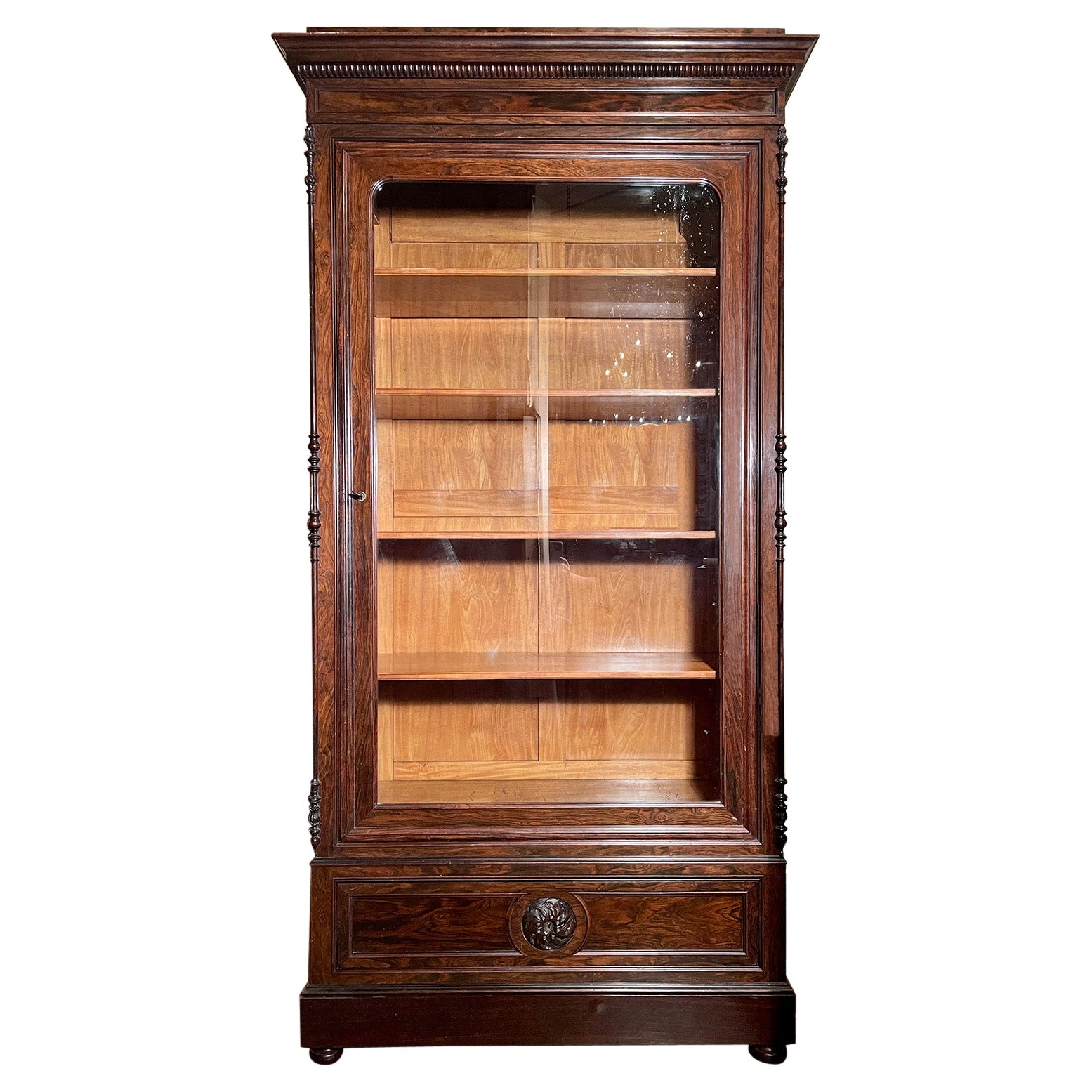 Rosewood Glass Front For Sale at 1stDibs