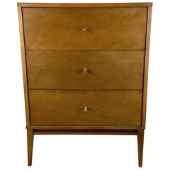 Mid-Century Three Drawer Chest or Nightstand by Paul McCobb