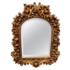 Vintage Regency Style Gilt Cherub Mirror