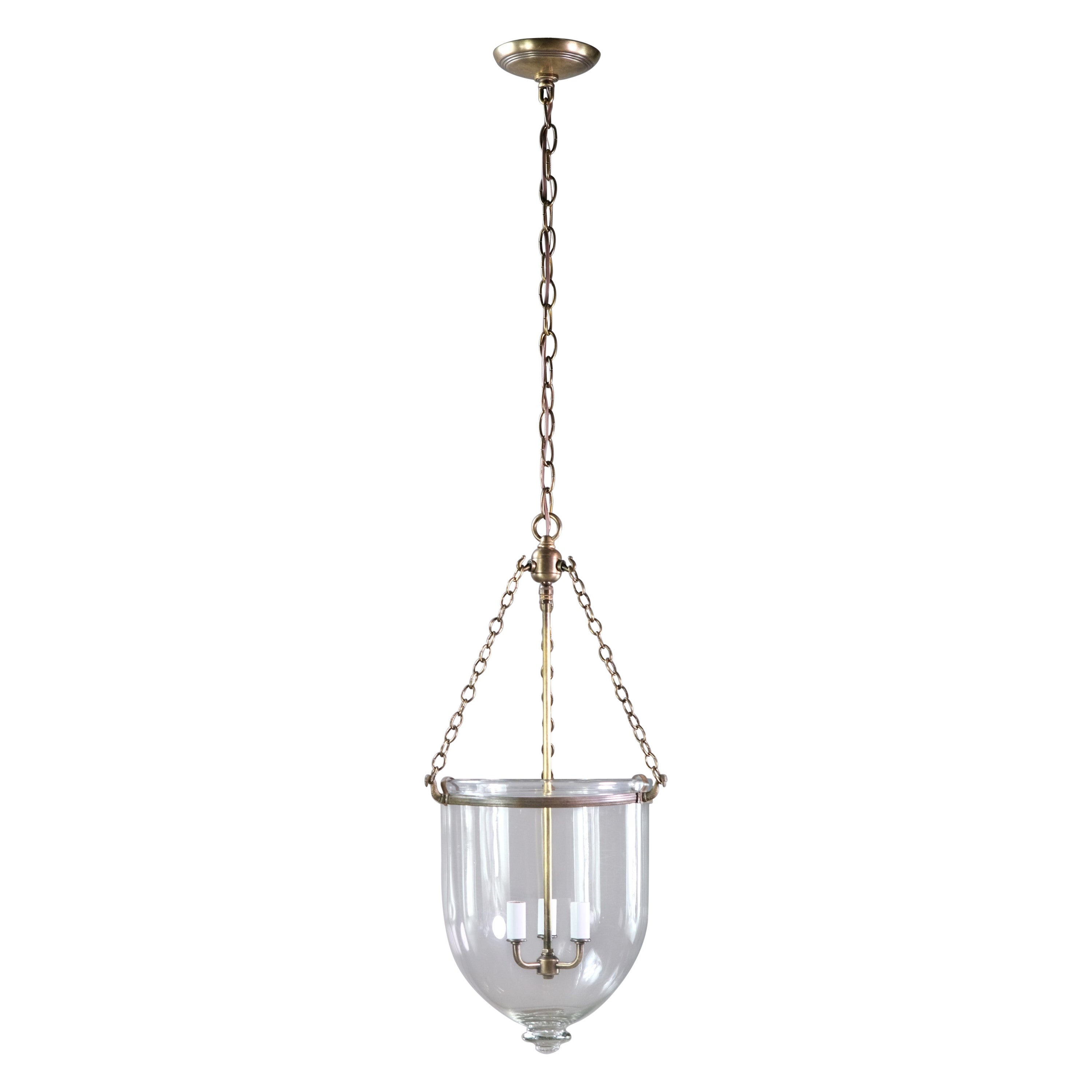 Three Smoke Bell Light Pendants, Priced Individually For Sale at 1stDibs