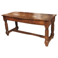 Circa 1850 Carved Oak Table from Le Mans, France
