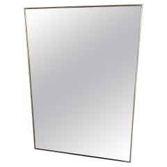 Mid Century Rectangular Brass Mirror