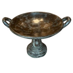 Used Maitland Smith Urn Style Pedestal Display Bowl