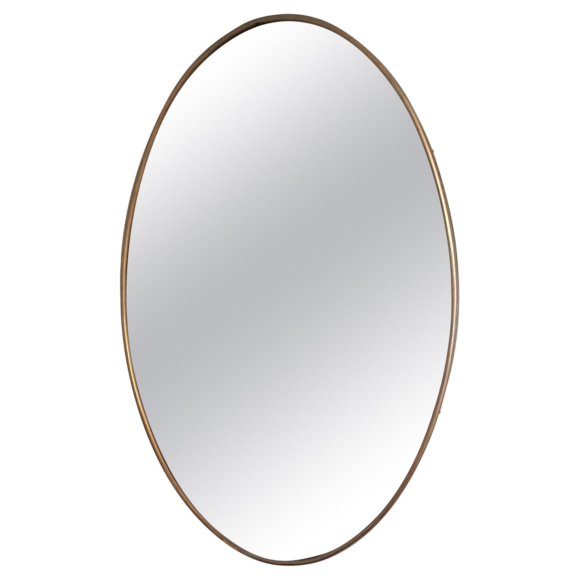 Italian Brass Wall Mirror