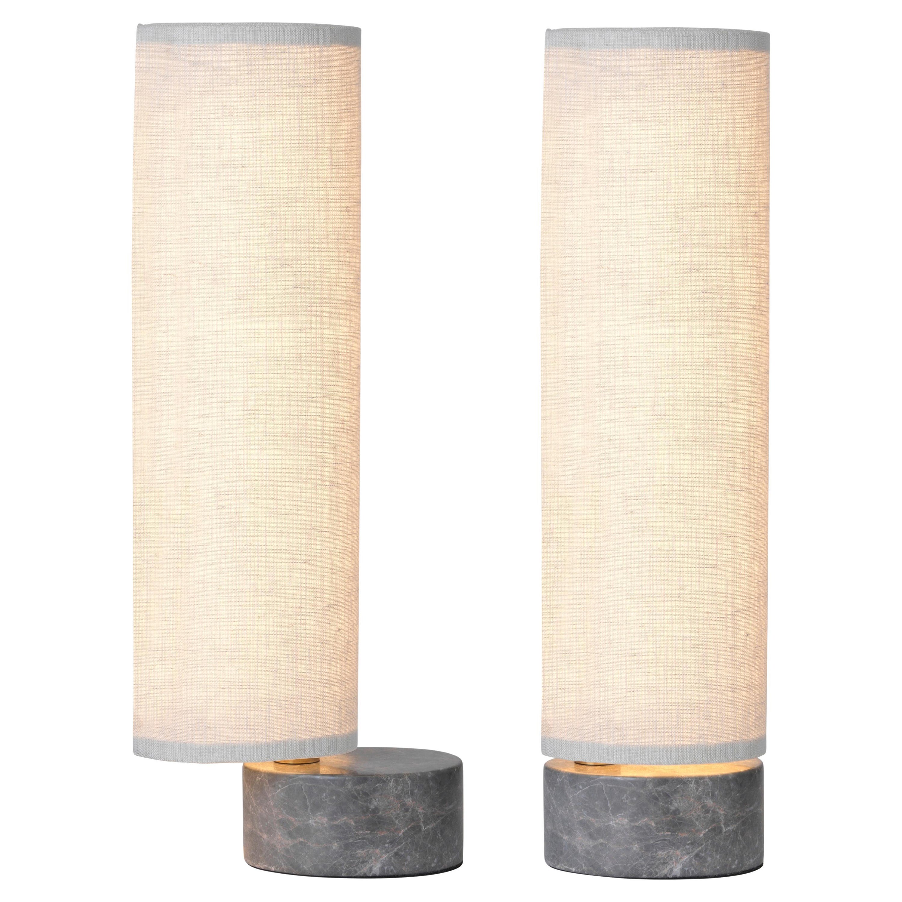 'Unbound' Table Lamp by Space Copenhagen for GUBI with Natural Canvas Shade For Sale