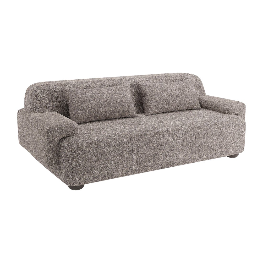 Popus Editions Lena 2.5 Seater Sofa in Anthracite Antwerp Linen Upholstery For Sale
