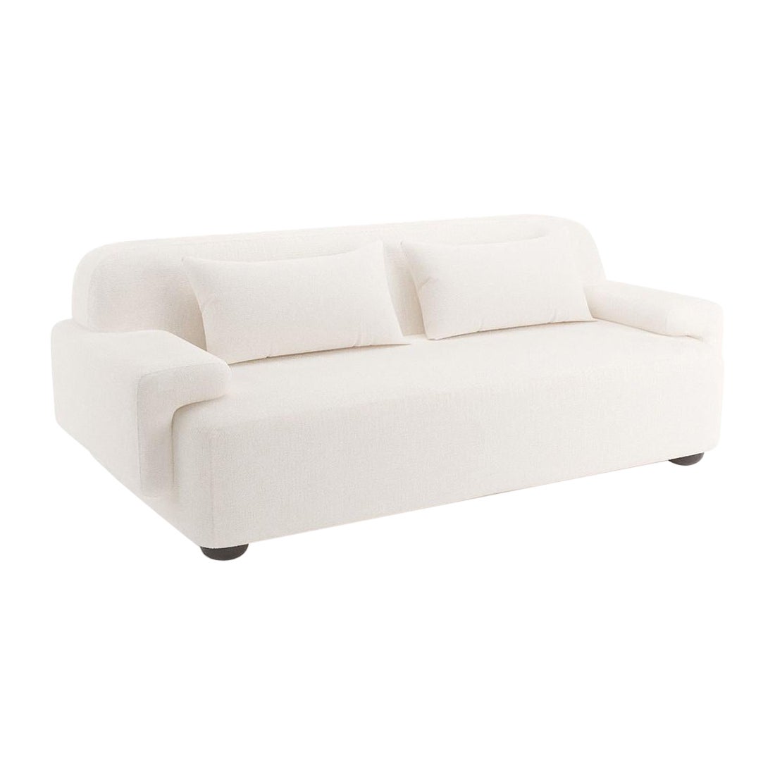 Popus Editions Lena 2.5 Seater Sofa in Egg Shell Off-white Malmoe Terry Fabric For Sale