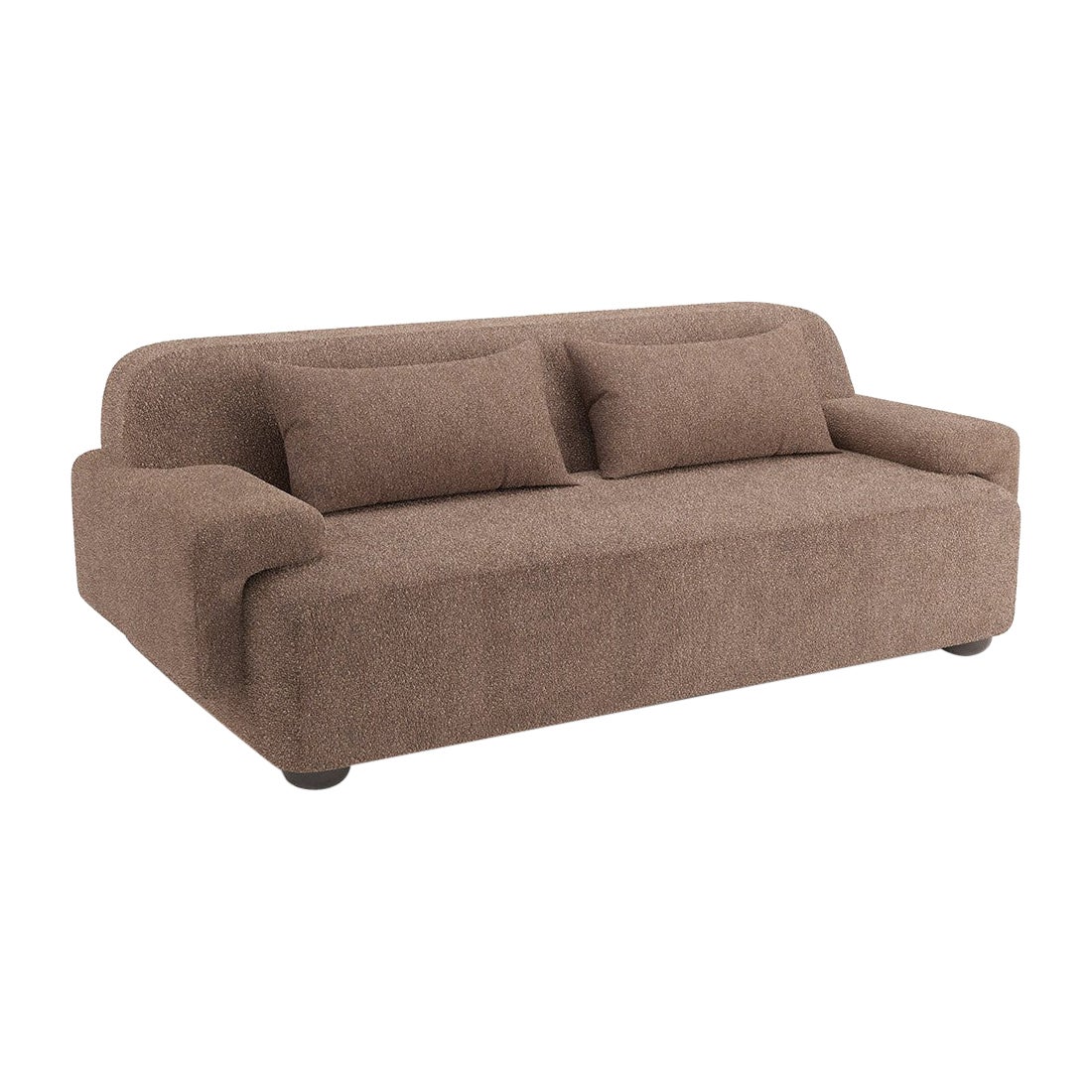 Popus Editions Lena 2.5 Seater Sofa in Brown Malmoe Terry Upholstery