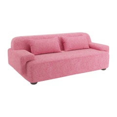 Popus Editions Lena 2.5 Seater Sofa in Fuschia London Linen Fabric