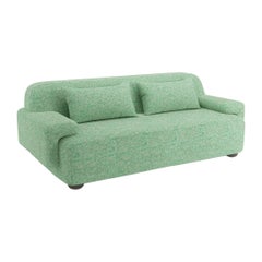 Popus Editions Lena 2,5 Seater-Sofa mit Smaragd und Londoner Leinenstoff