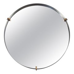 Vintage This Round, Italian Mirror Dates from the 1960s