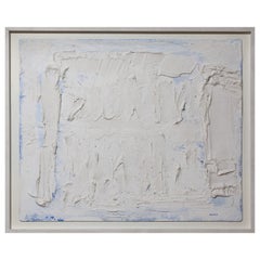 Tableau Blanc Du Peintre Belge Bram Bogart, 1996