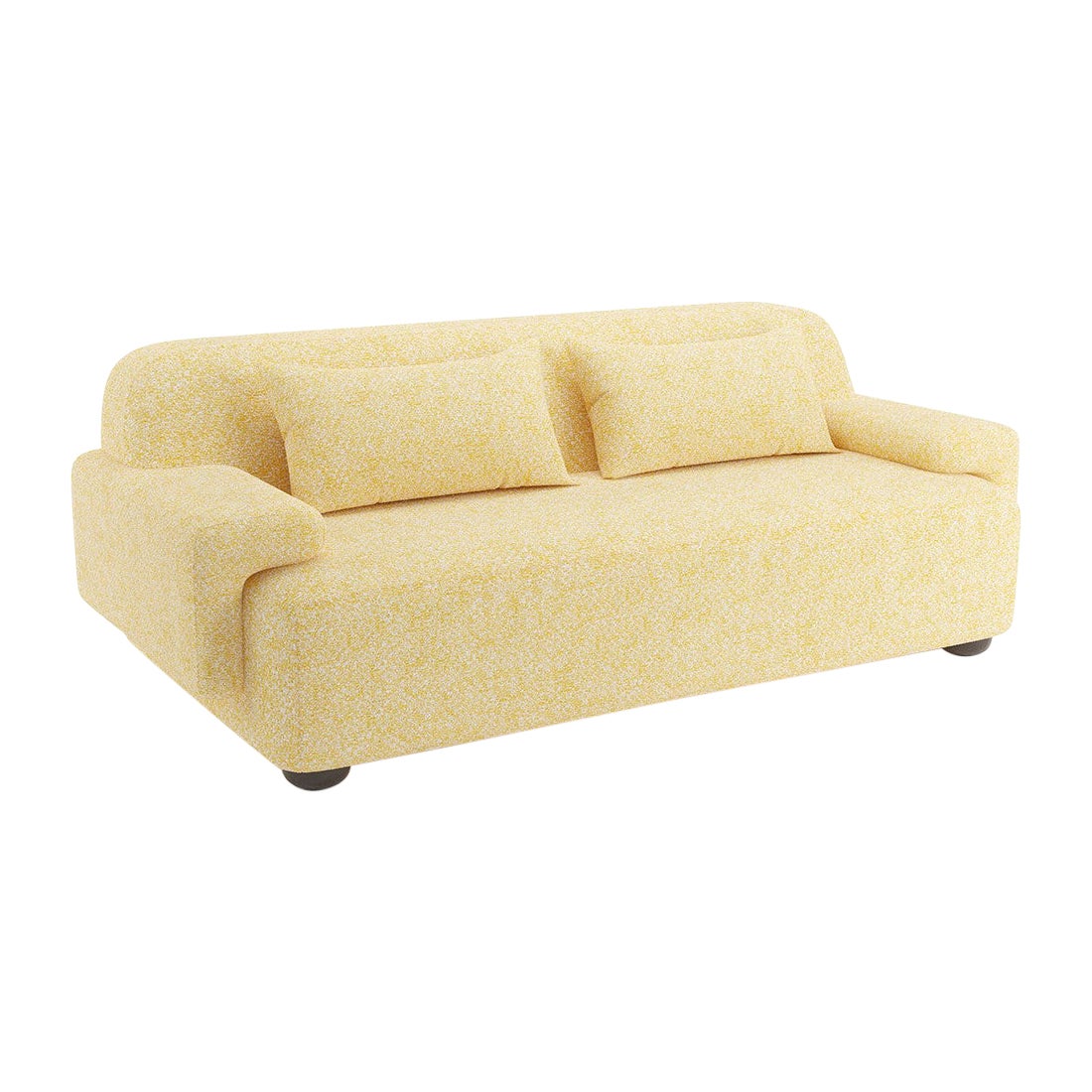 Popus Editions Lena 2.5 Seater Sofa in Straw Zanzi Linen with Wool Blend Fabric For Sale