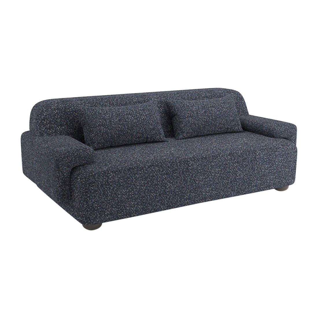 Popus Editions Lena 2.5 Seater Sofa in Thunderstorm Zanzi Linen & Wool Blend For Sale
