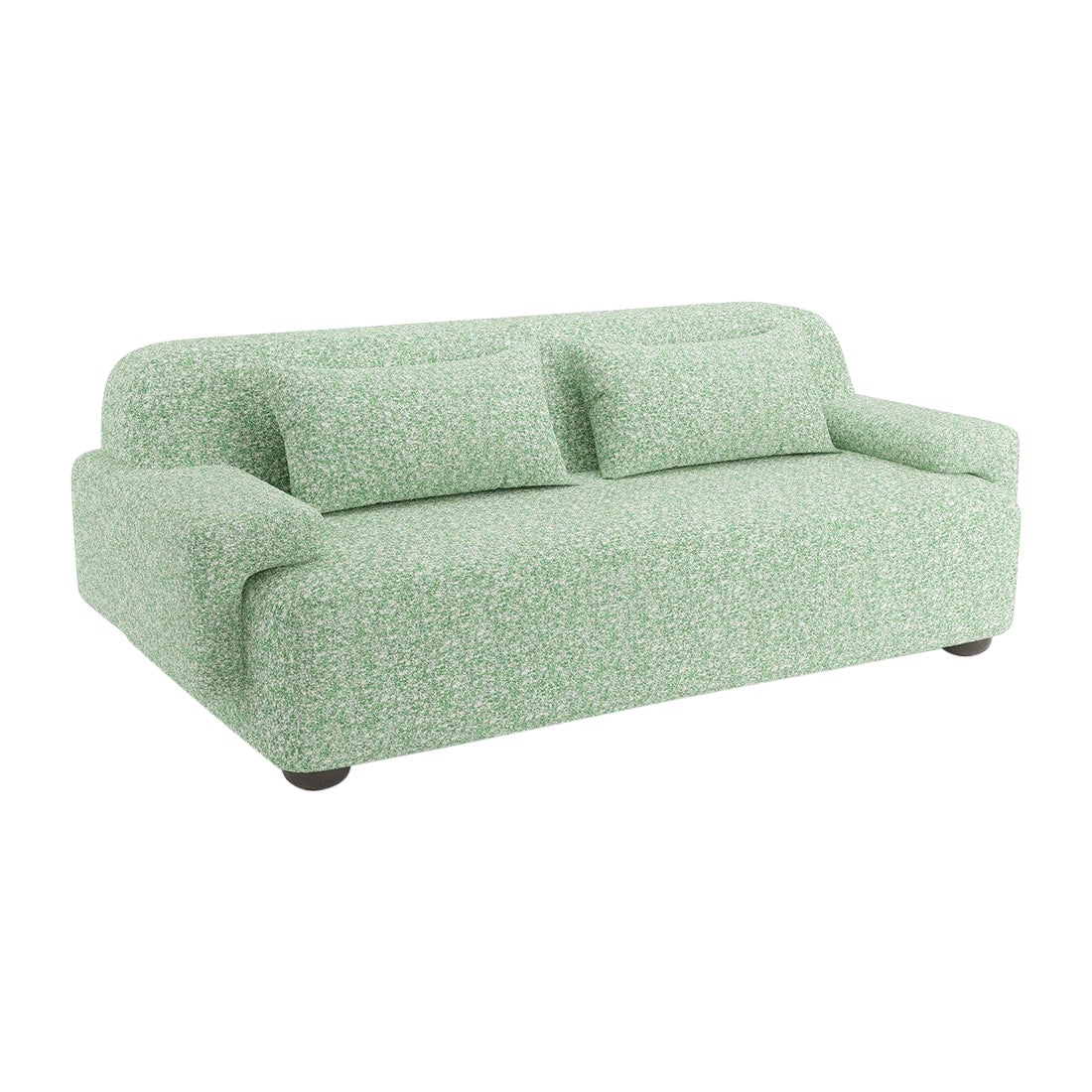 Popus Editions Lena 2.5 Seater Sofa in Grass Zanzi Linen with Wool Blend Fabric For Sale
