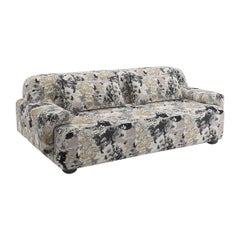 Popus Editions Lena 2.5 Seater Sofa in Charcoal Marrakech Jacquard Upholstery