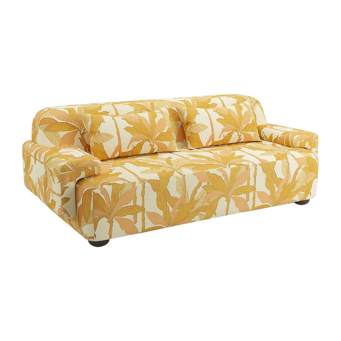Popus Editions Lena 2.5 Seater Sofa in Rust Miami Jacquard Upholstery For Sale