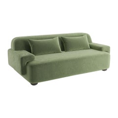 Popus Editions Lena 3 Seater-Sofa mit grüner Verone-Samtpolsterung
