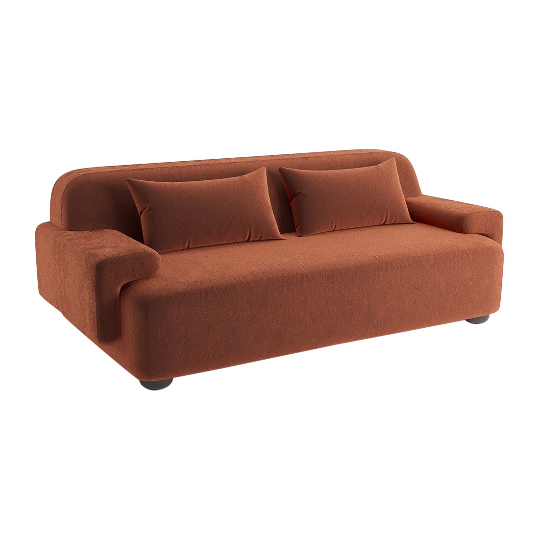 Popus Editions Lena 3 Seater Sofa in Amber Como Velvet Upholstery