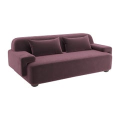 Canapé Popus Editions Lena 3 Seater en velours de Côme bordeaux