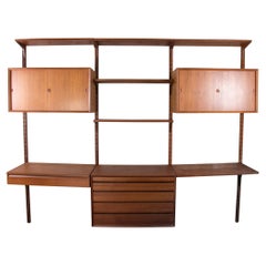 Modulares dänisches Teakholzregal von Poul Cadovius, 1960